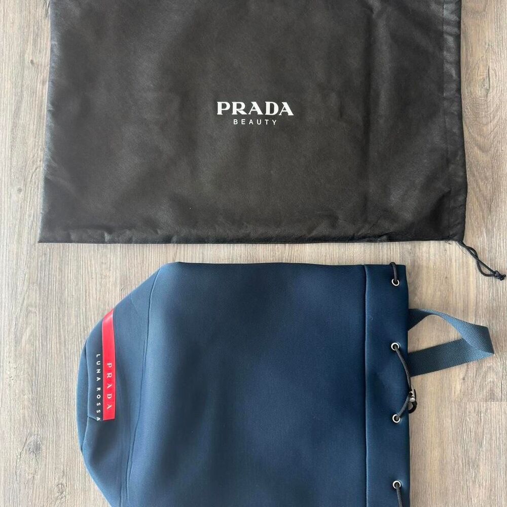Prada Women's Navy and Black Bag